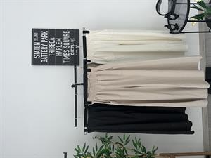 Gabardin Kumaş Bol Paça Palazzo Pantolon Taş 