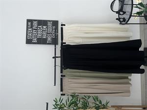 Gabardin Kumaş Bol Paça Palazzo Pantolon Siyah