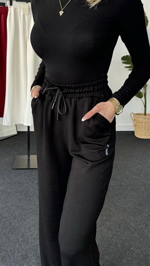 Geniş Paça Oysho Esofman Siyah 