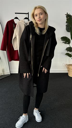 İtalyan Buklet Tasarım Kaşe Kaban Siyah