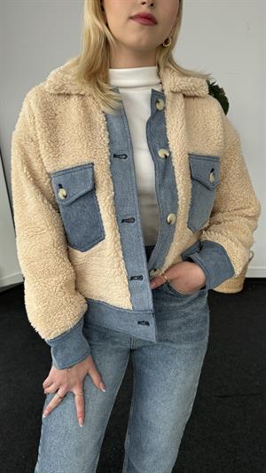 Kot Garnili Peluş Mont 