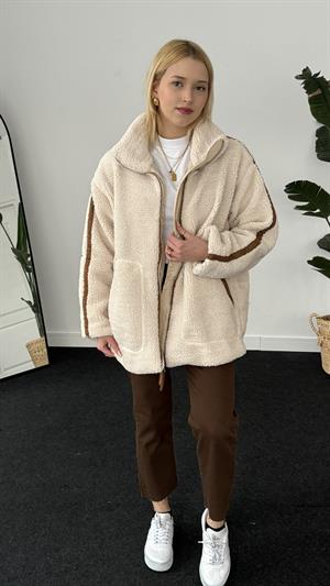 Lux Bear Ekru Peluş Kürk