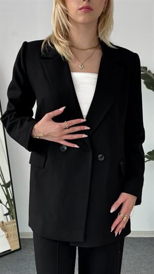 Lux Kalite Blazer Ceket Siyah