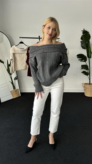 Madonna Yaka Fitilli Kazak Antrasit