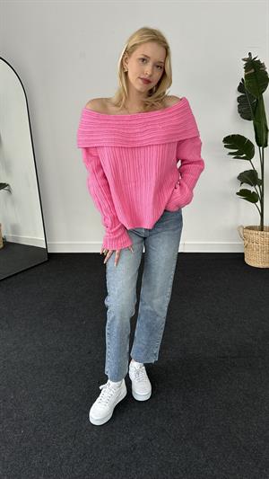 Madonna Yaka Fitilli Kazak Pembe