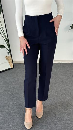 Modal Kumaş Havuç Pantolon Lacivert
