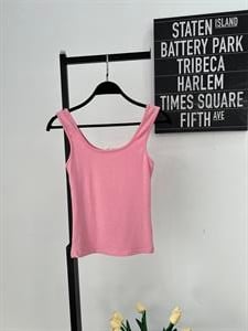 Modal Pamuk U Yaka Oysho Crop Pembe