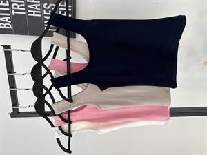 Modal Pamuk U Yaka Oysho Crop Pembe