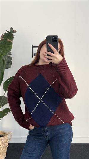 Mrka Baklava Desen Kazak Bordo