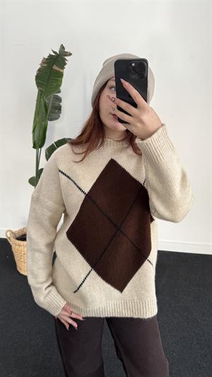 Mrka Baklava Desen Kazak Krem