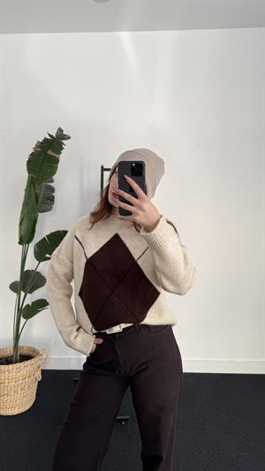 Mrka Baklava Desen Kazak Krem