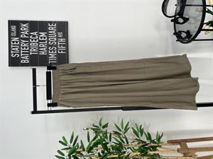 Müslin Kumaş Salaş Pantolon Haki 