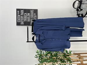 Müslin Kumaş Salaş Pantolon Lacivert 