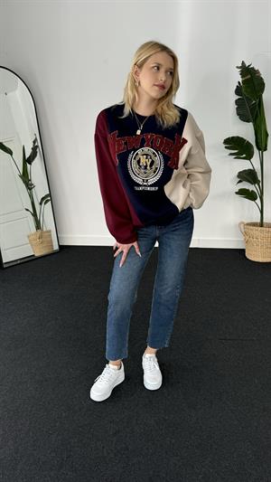 New York Üç Renk Sweat