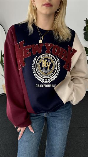 New York Üç Renk Sweat