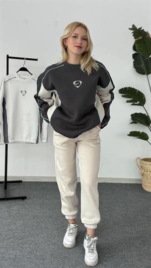 Nike Nakışlı Sweat Antrasit 