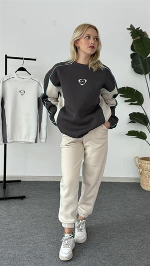 Nike Nakışlı Sweat Antrasit 