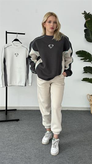Nike Nakışlı Sweat Antrasit 