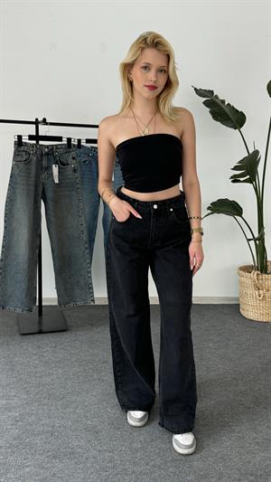 Orjinal Kalıp Baggy Jean Füme 