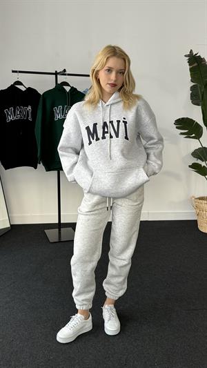 Orjinal Kalıp Etiketli Mavi Sweat Gri