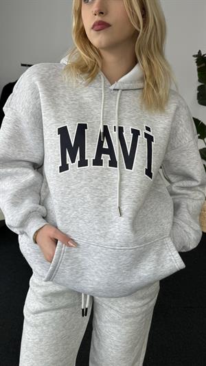 Orjinal Kalıp Etiketli Mavi Sweat Gri