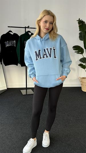 Orjinal Kalıp Etiketli Mavi Sweat Mavi