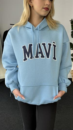 Orjinal Kalıp Etiketli Mavi Sweat Mavi
