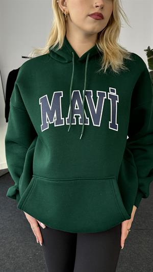 Orjinal Kalıp Etiketli Mavi Sweat Yeşil