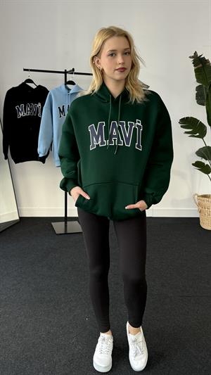 Orjinal Kalıp Etiketli Mavi Sweat Yeşil