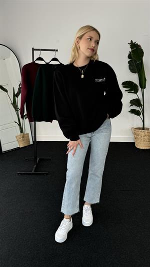 Orjinal Kalıp Mavi Sweat  Siyah