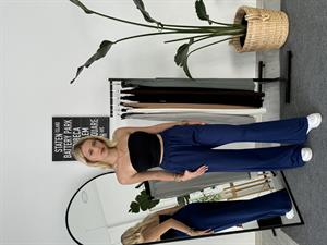 Oysho Cepli Bol Paça Eşofman Lacivert