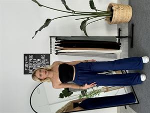 Oysho Cepli Bol Paça Eşofman Lacivert