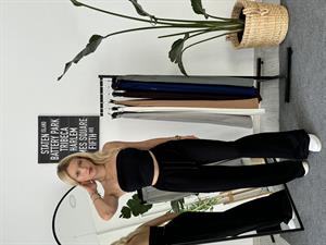 Oysho Cepli Bol Paça Eşofman Siyah