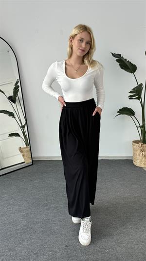 Oysho Model Prenses Yaka Uzun Kol Boddy Beyaz