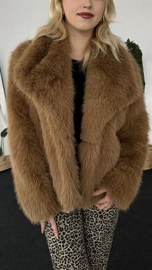 Premium Kalite Astarlı Kürk Kahverengi