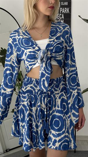 Şortlu Bolero Takım Mavi