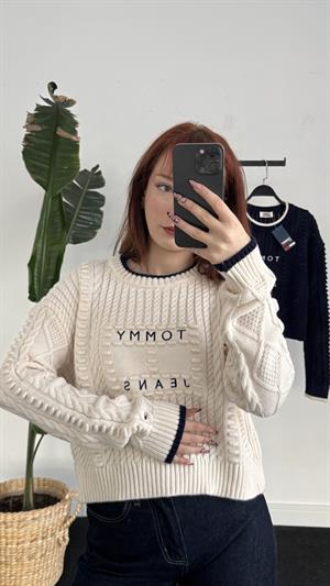 Tommy Jeans Kazak Krem