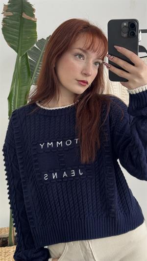 Tommy Jeans Kazak Lacivert