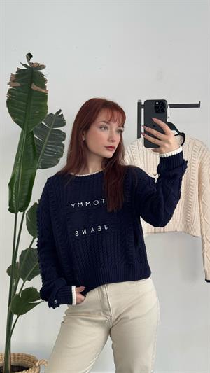 Tommy Jeans Kazak Lacivert