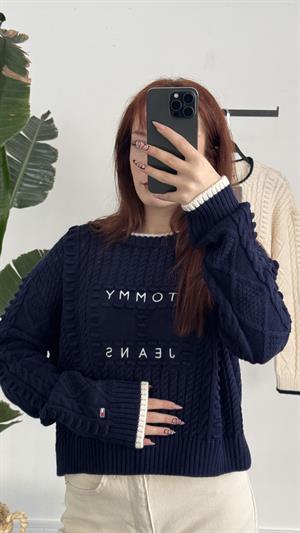 Tommy Jeans Kazak Lacivert