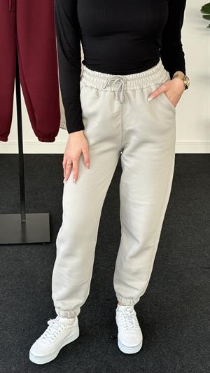 Üç İplik Şardonlu Beli Paçası Lastikli Esofman Gri