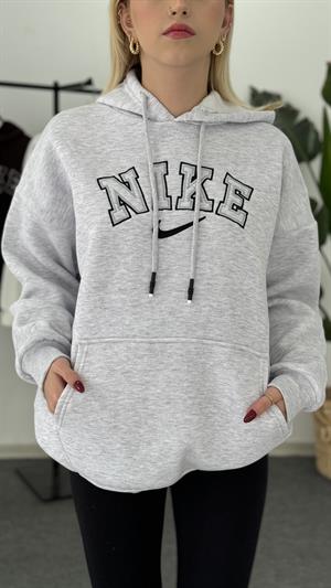 Üç İplik Şardonlu Nike Sweat Gri