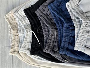 Üç İplik Şardonlu Unisex Kalıp Eşofman Açık Gri