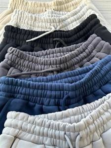 Üç İplik Şardonlu Unisex Kalıp Eşofman Gri