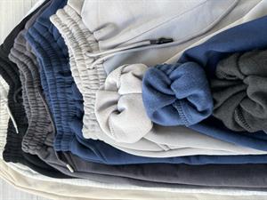 Üç İplik Şardonlu Unisex Kalıp Eşofman Taş 