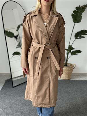 Yeni Sezon Trençkot Taba