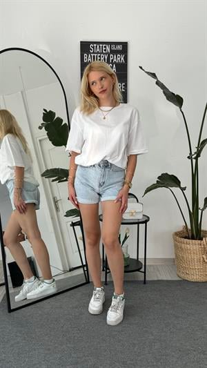 Zara Basic Penye Tişört Beyaz