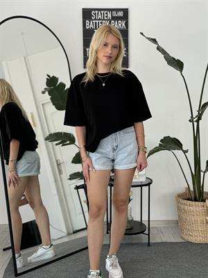 Zara Basic Penye Tişört Siyah