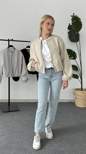 Zara Model Bomber Ceket Taş