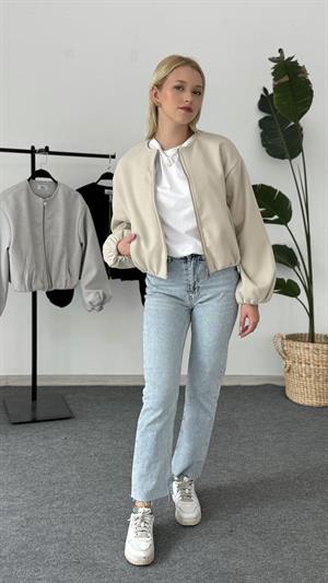Zara Model Bomber Ceket Taş